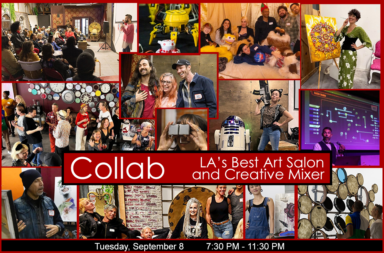 Home 1 Art salon and networking event collage