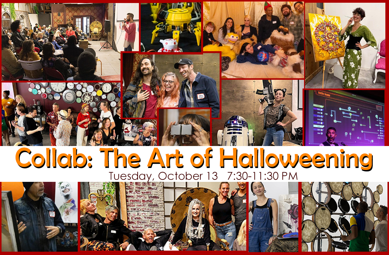 Home 1 Art salon and networking event collage